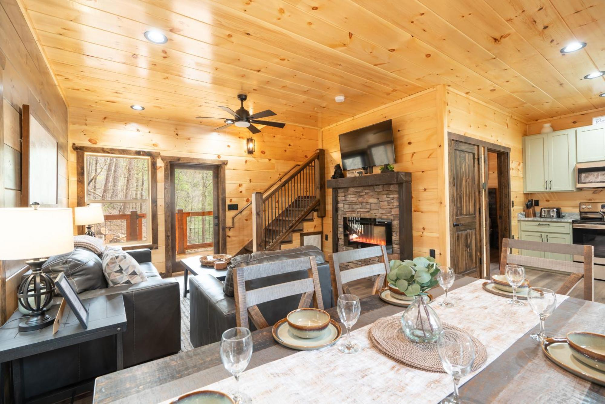 סביירוויל Hawks Nest Mountain Cabin מראה חיצוני תמונה